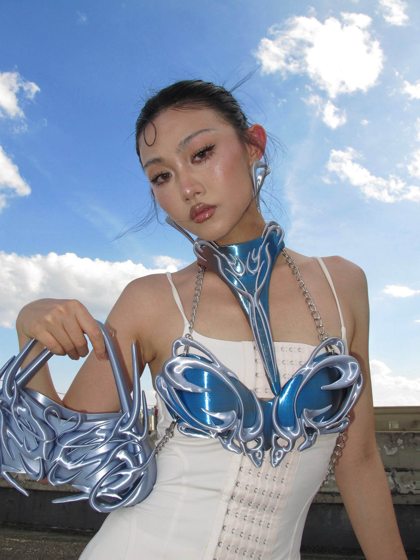 YALA.Lab|3Dprinting Future-tech style multi-color extra bra