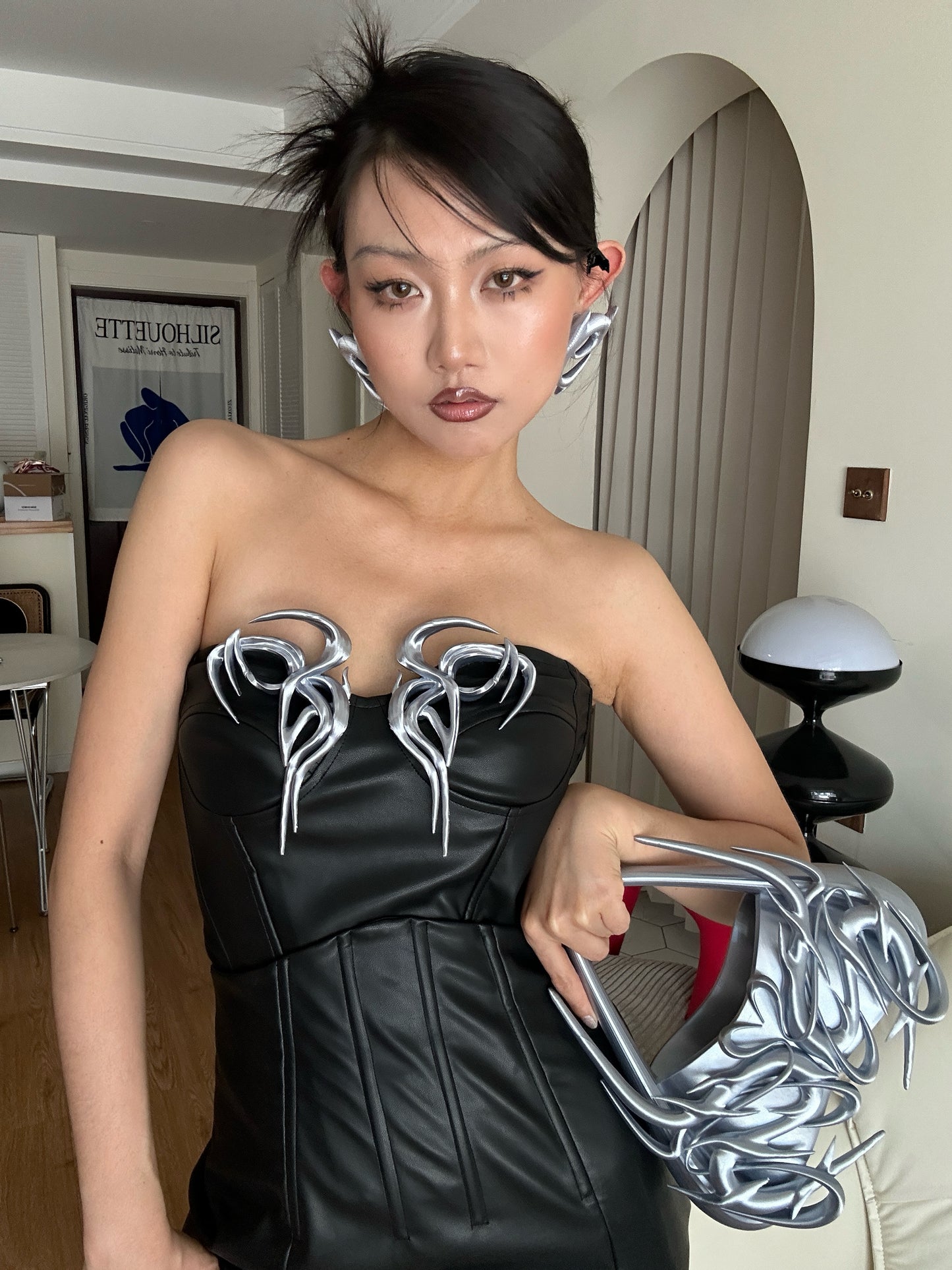 YALA.Lab | 3D Printed Futuristic Y3K Punk Girl War Armor Totem Multi-Wear Pin