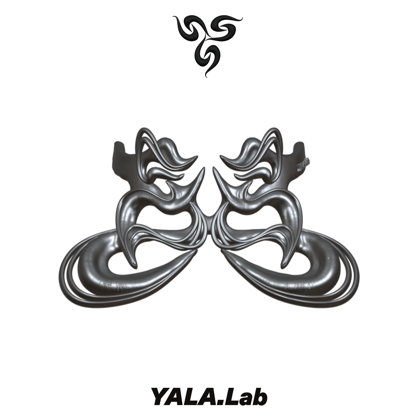 YALA.Lab | 3D Printed Futuristic Mechanical Feeling Y3K Cool Girl Totem Choker