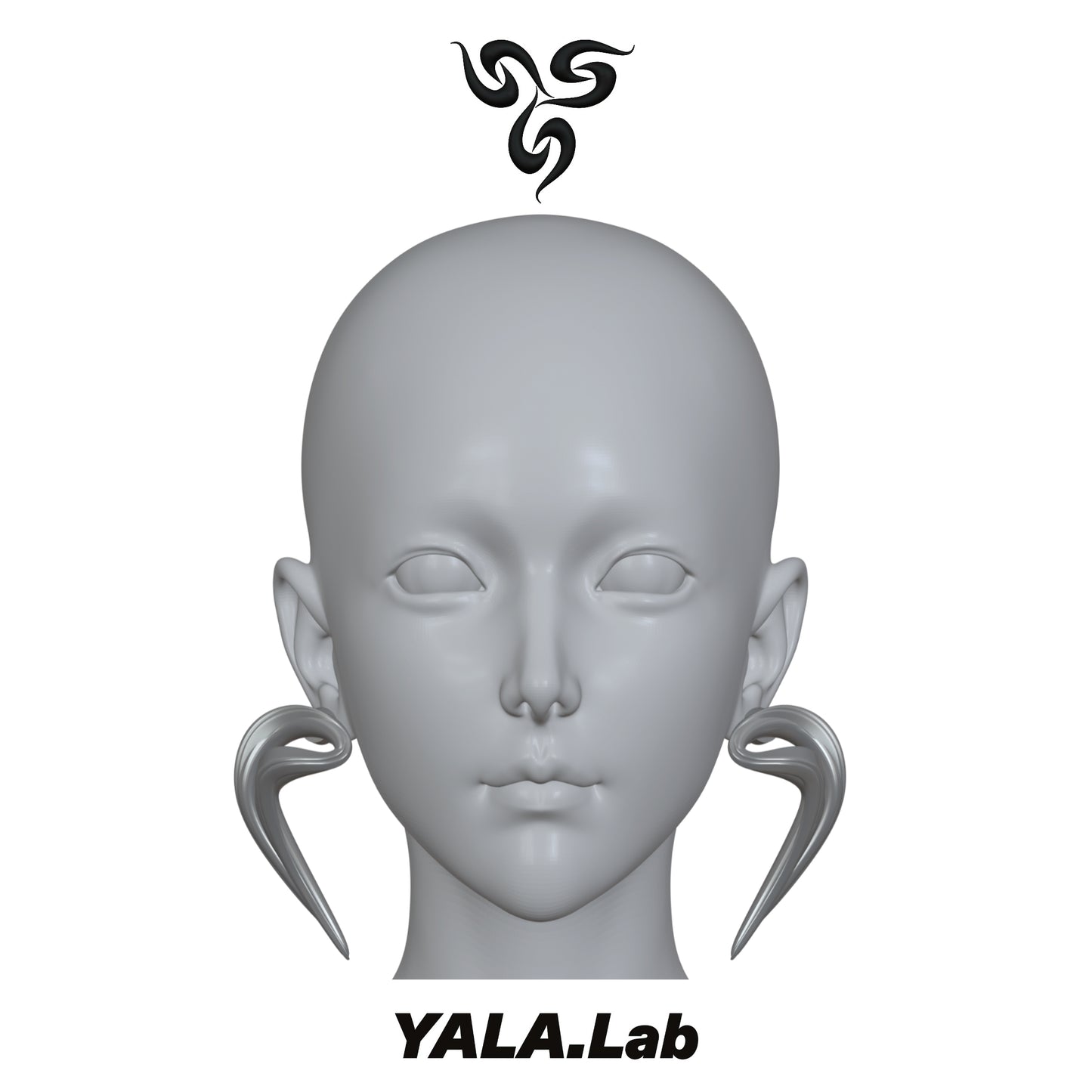 YALA.Lab | 3D Printed Futuristic Y3K Double-sided Wearable Stud Earrings