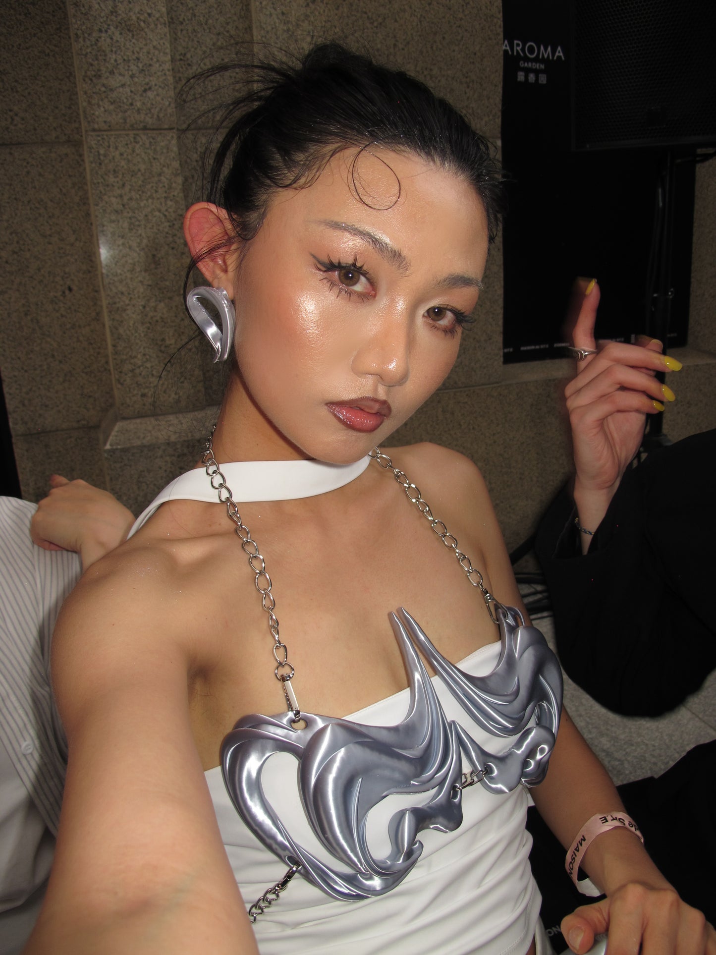 YALA.Lab | 3D Printed Futuristic Y3K Double-sided Wearable Stud Earrings