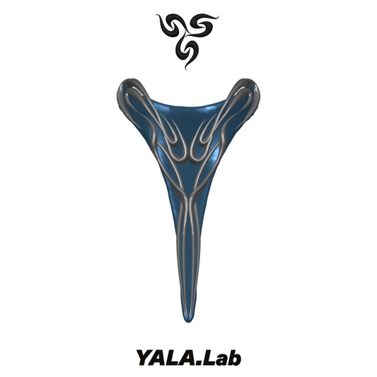 YALA.Lab|3Dprinting Future-tech style multi-color extra-long choker