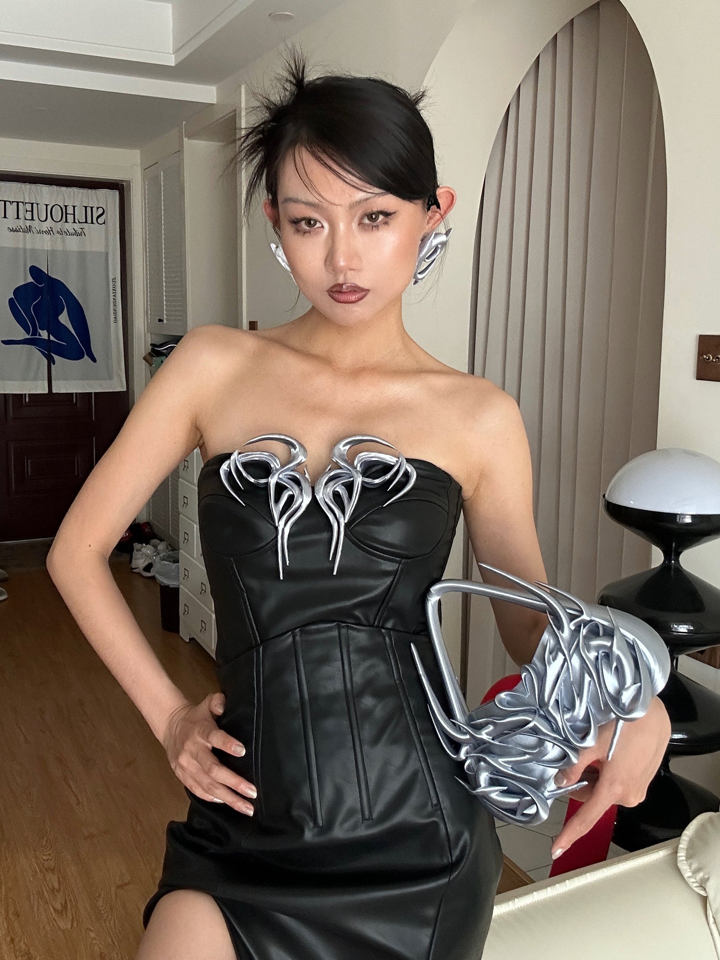 YALA.Lab | 3D Printed Futuristic Y3K Punk Girl War Armor Totem Multi-Wear Pin