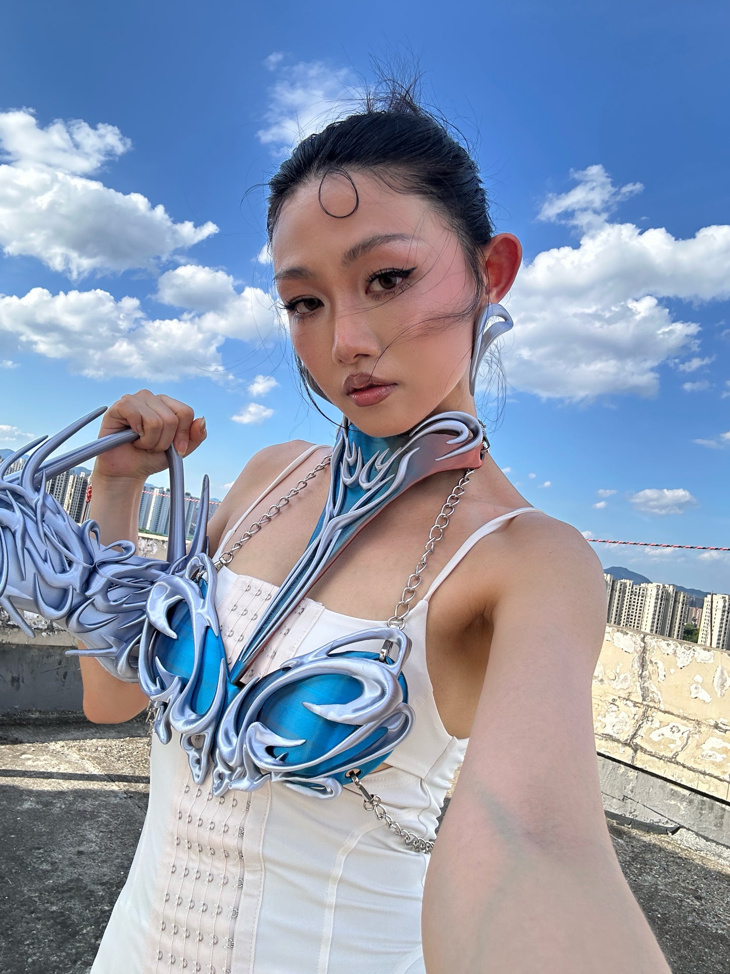 YALA.Lab|3Dprinting Future-tech style multi-color extra bra