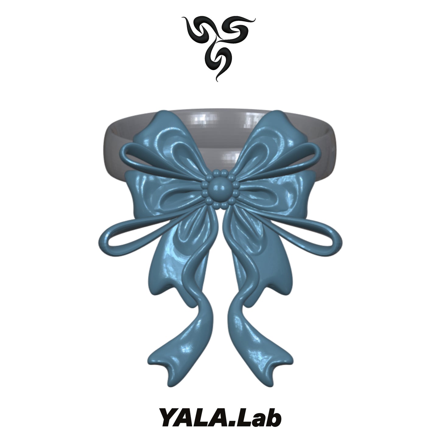 YALA.Lab | 3D Printed Cute Bow Choker Dog Collar