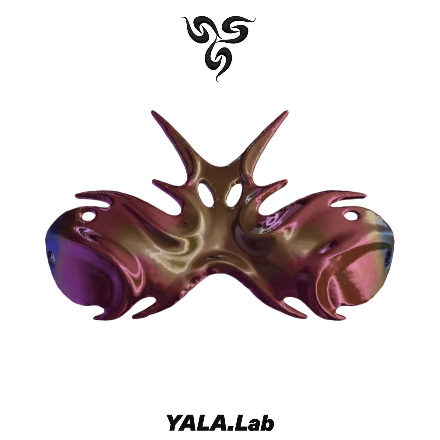 YALA.Lab | 3D Printed Futuristic Mech-Jin Tech-Spangled Chameleon Armor Choker Set