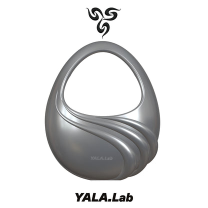 YALA.Lab | 3D Printed Futuristic Y3K Eggshell Bag with Streamlined Tech Sensation