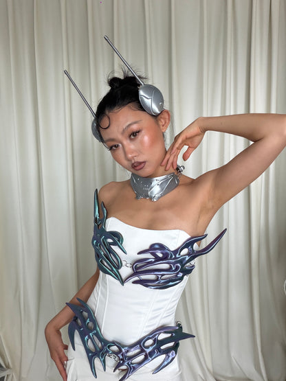YALA.Lab | 3D Printed Future Cyber Honeybee Hairpins and Collars