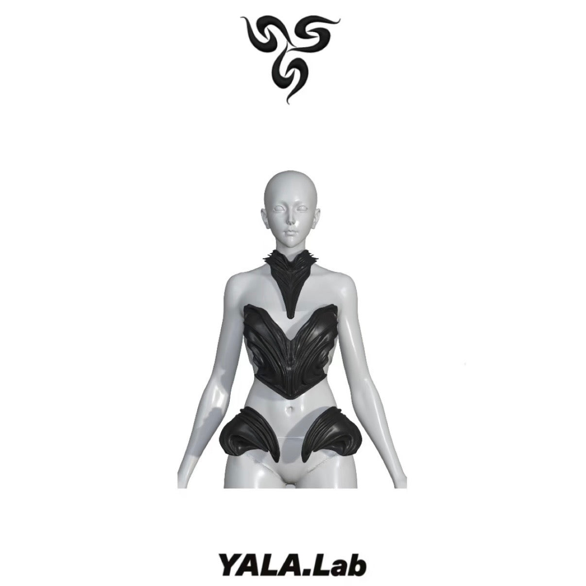 YALA.Lab | Future Cyber Y3K Lava Niche Design Premium Choker Set