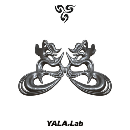 YALA.Lab | 3D Printed Futuristic Mechanical Feeling Y3K Cool Girl Totem Choker