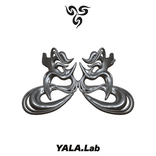 YALA.Lab | 3D Printed Futuristic Mechanical Feeling Y3K Cool Girl Totem Choker