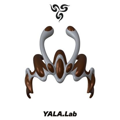 YALA.Lab | Y3K Cyber Butterfly Brooch — 3D-Printed Futuristic Design