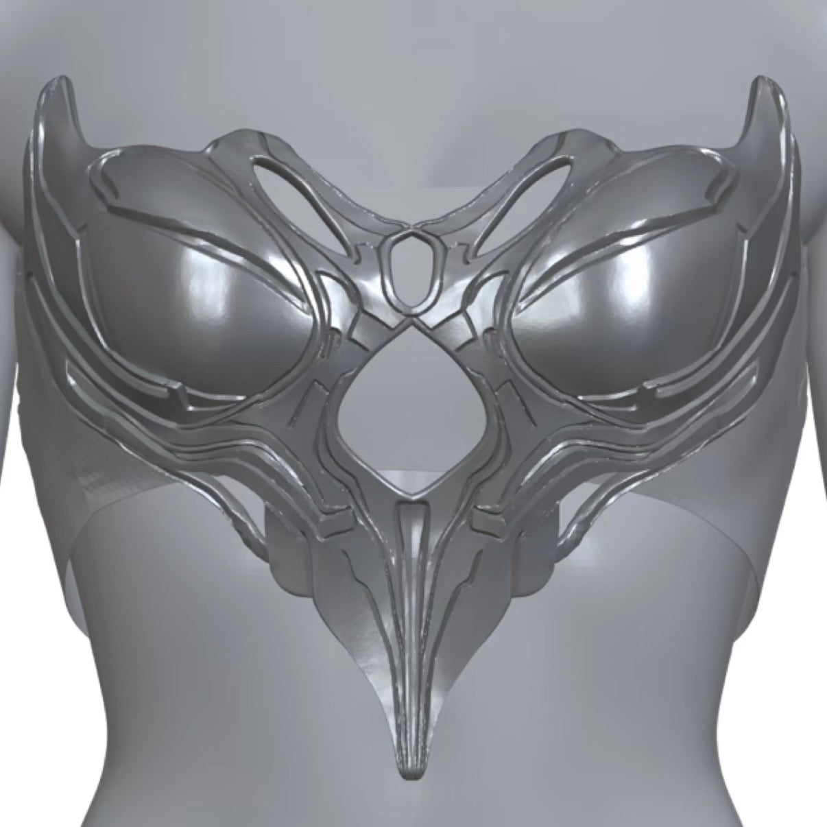 YALA.Lab | 3D Printed Futuristic Cyber Female Armor Y3K Unique and Limited Edition Hairpin Set