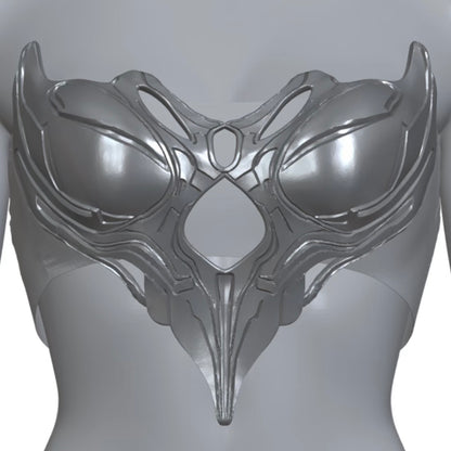 YALA.Lab | 3D Printed Futuristic Cyber Female Armor Y3K Unique and Limited Edition Hairpin Set