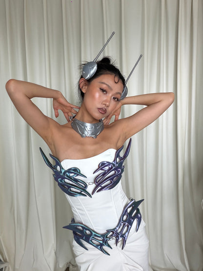 YALA.Lab | 3D Printed Future Cyber Honeybee Hairpins and Collars