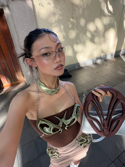 YALA.Lab | Y3K Handle Bag Design — 3D-Printed Futuristic Alien Totem Style