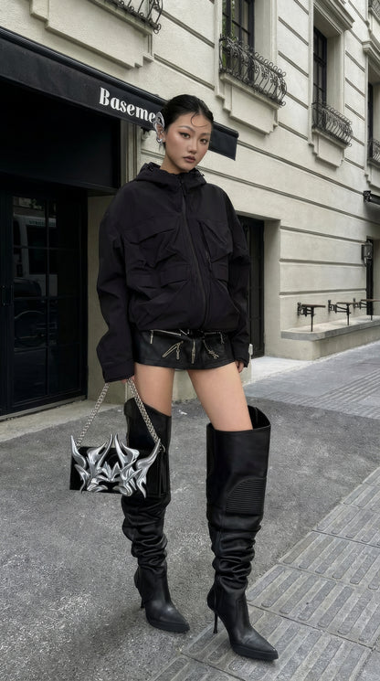YALA.Lab | 3D-Printed Futuristic Cyber Orchid Totem Y3K Personalized Crossbody Chain Bag
