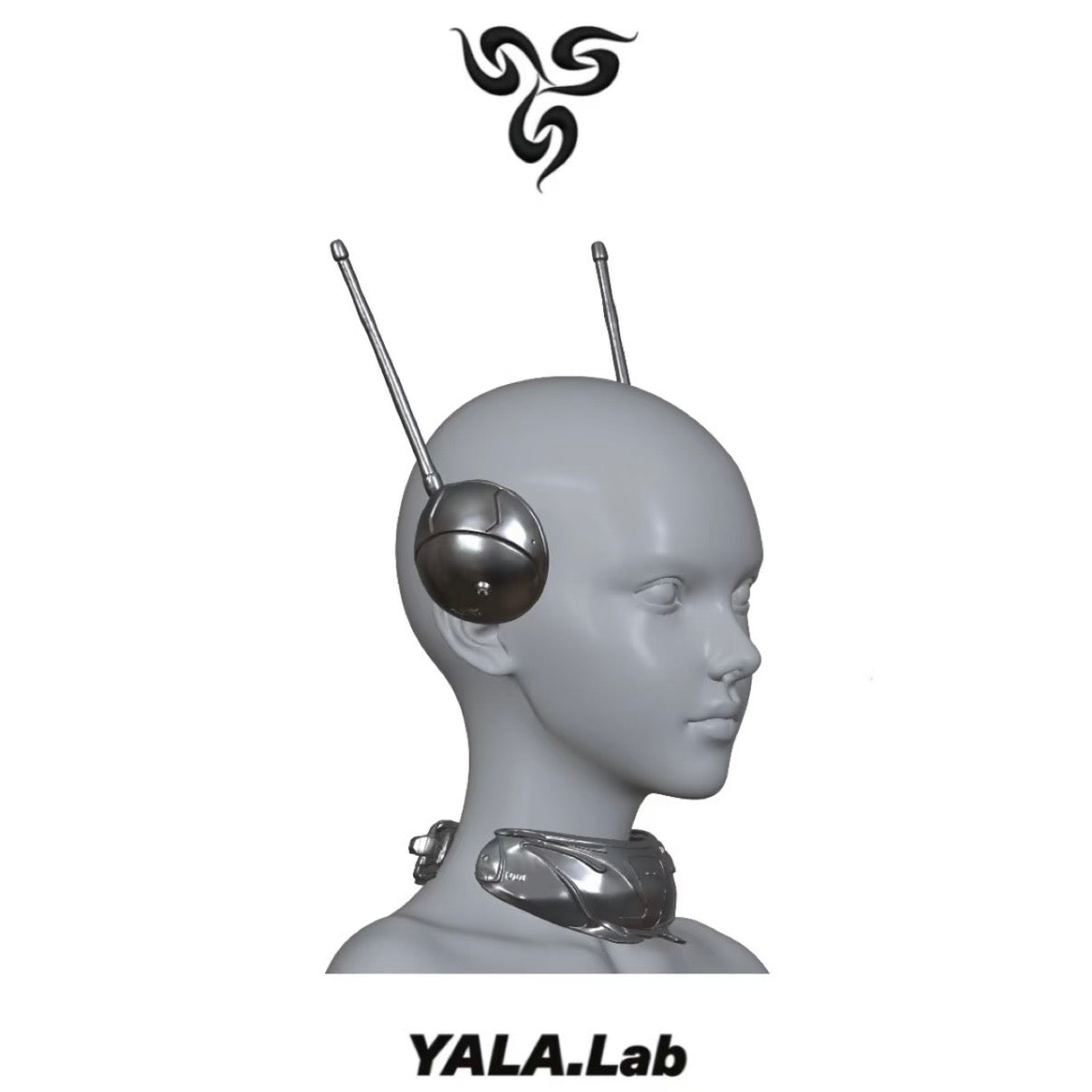 YALA.Lab | 3D Printed Future Cyber Honeybee Hairpins and Collars