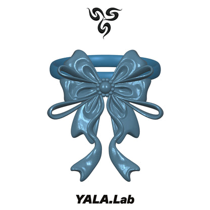 YALA.Lab | 3D Printed Cute Bow Choker Dog Collar