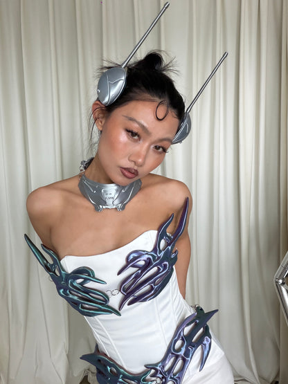 YALA.Lab | 3D Printed Future Cyber Honeybee Hairpins and Collars