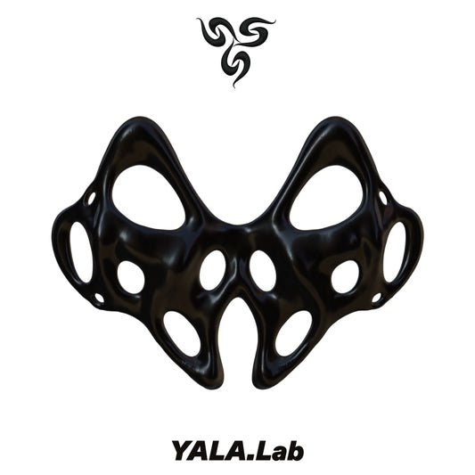 YALA.Lab | 3D Printed Hollowed-out Future Tech-sense Y3K Spicy Girl Skeleton Breastplate