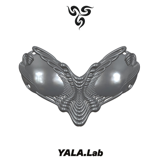YALA.Lab | 3D Printed Future Mechanical Y3K Spicy Girl Totem Chest Armor Bra