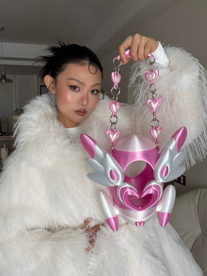 YALA.Lab｜3Dprinting heart pink cute and versatile Little Rocket Sakura design pink bag