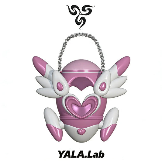 YALA.Lab｜3Dprinting heart pink cute and versatile Little Rocket Sakura design pink bag