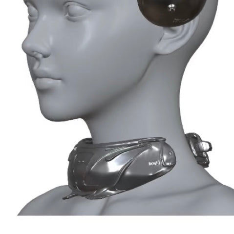 YALA.Lab | 3D Printed Future Cyber Honeybee Hairpins and Collars