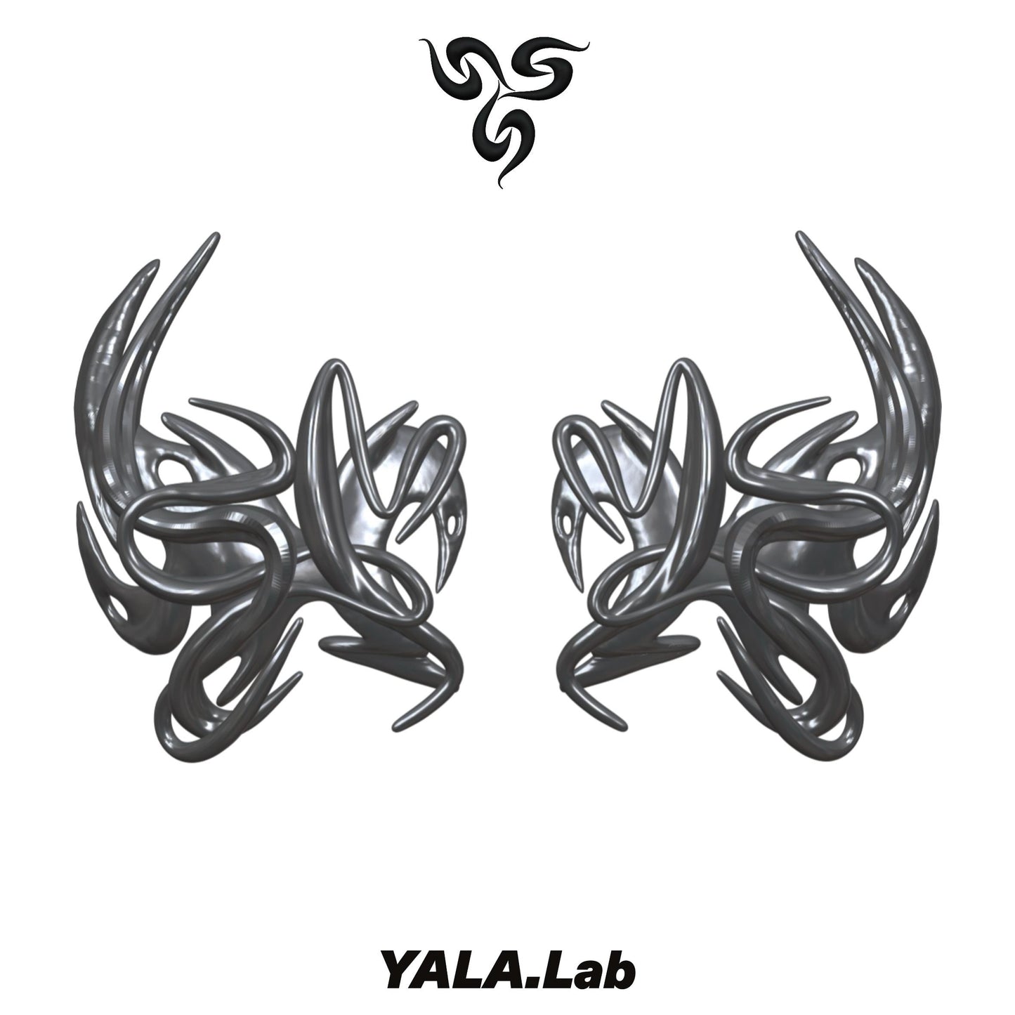 YALA.Lab | Futuristic Tech-Style Y3K Female Warrior Mech Bra Body Device Cool Girl Battle Armor