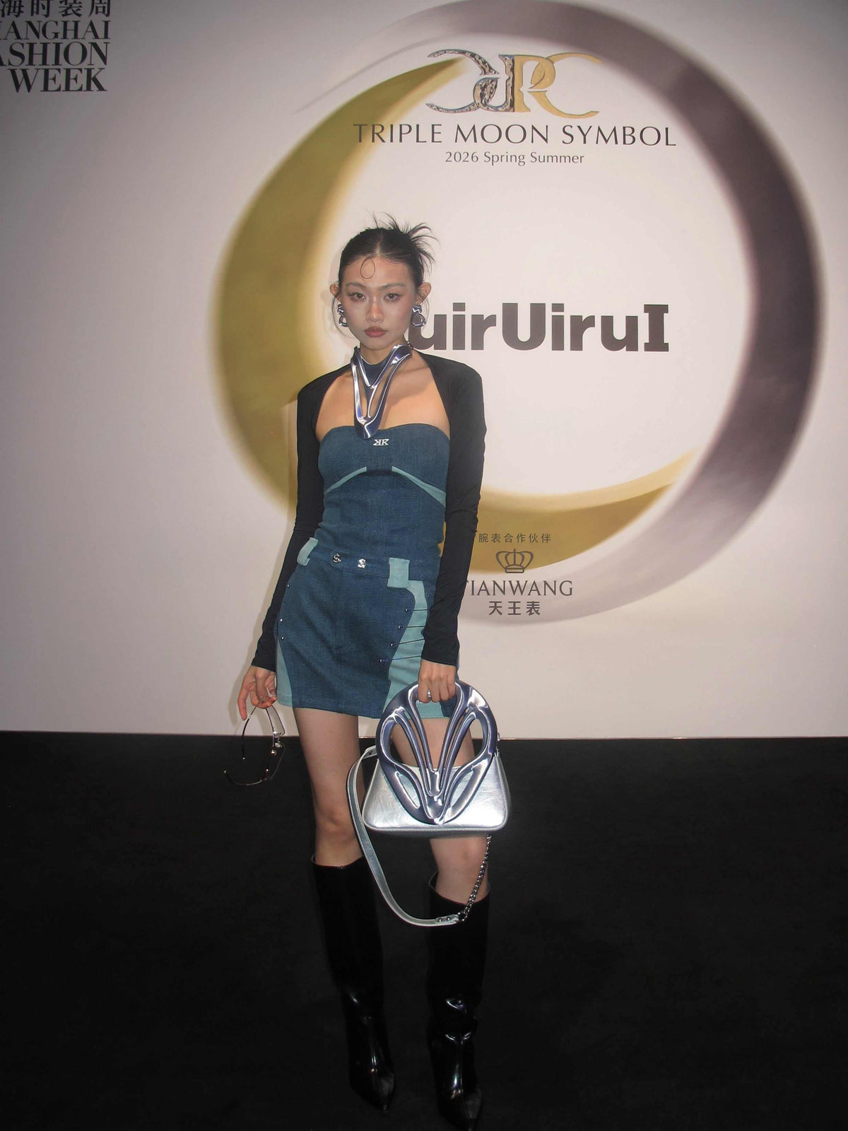 3d-printed y3k handle bag with futuristic alien totem design by YALA.Lab