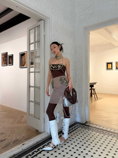 3d-printed futuristic alien totem y3k handle bag by yalalab